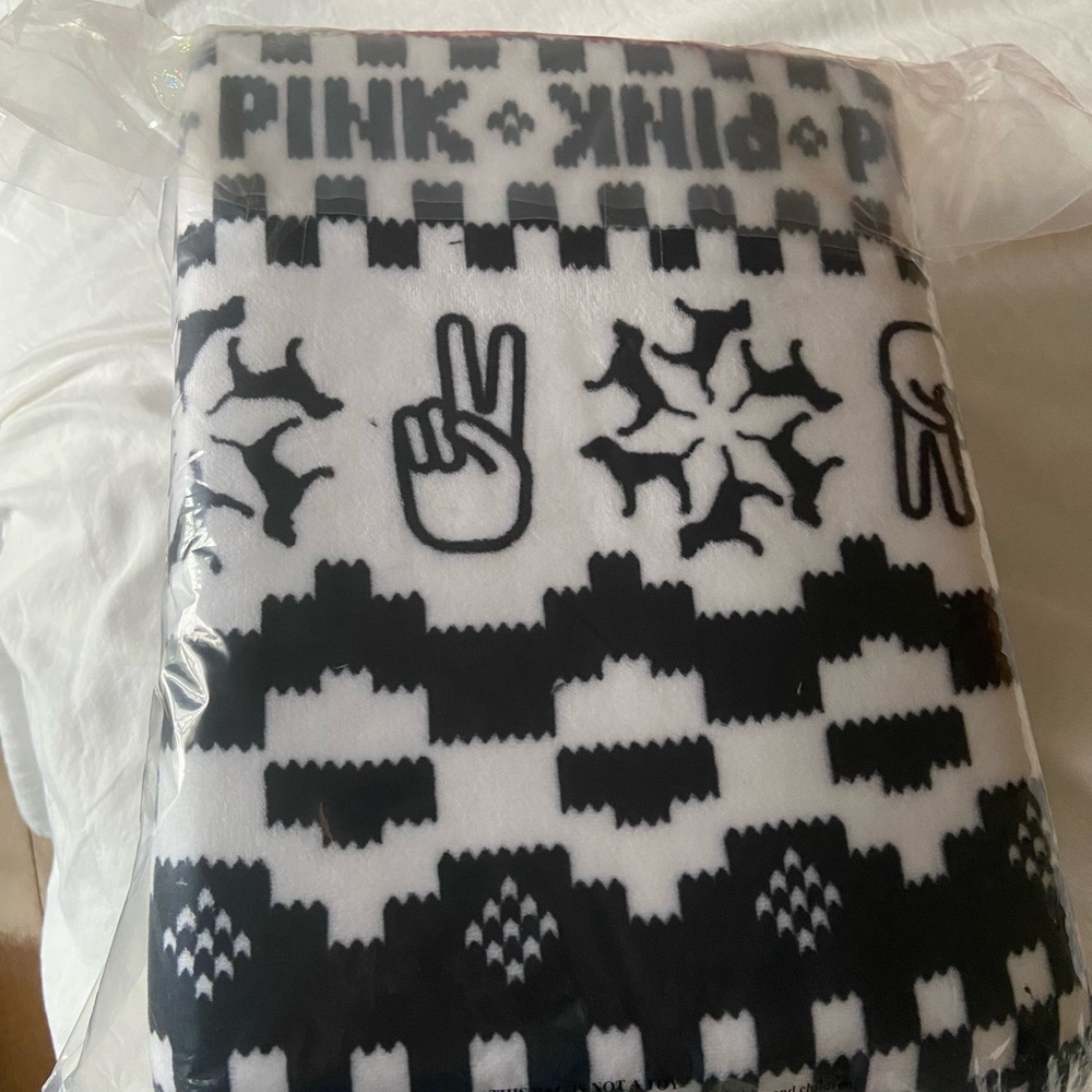 Brand new in package PINK throw blanket
